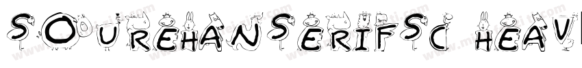 sourehanserifsc heav字体转换